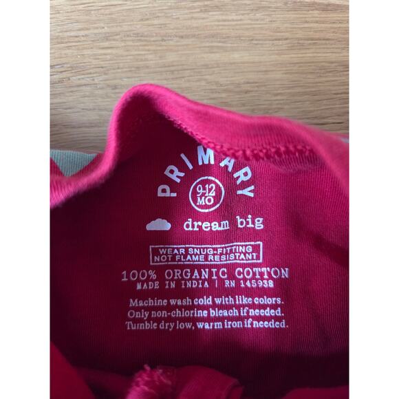 Primary Dream Big Red Footed Sleeper - Picture 4 of 6